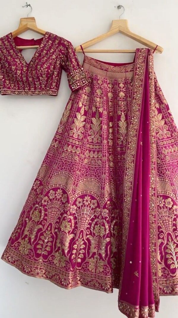 Lehenga, Red, 1 Piece