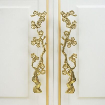 Door Handle, Golden, 1 set